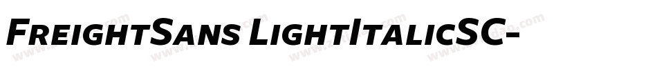 FreightSans LightItalicSC字体转换